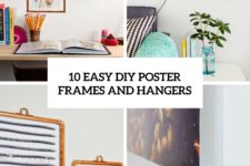 10 easy diy poster frames and hangers cover