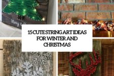 15 cute string art ideas for winter and christmas cover