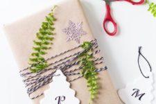 DIY clay Christmas gift tags