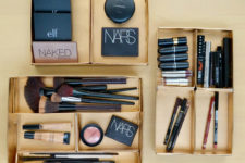 DIY luxe makeup storage trays