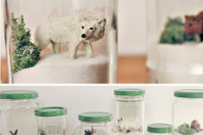 DIY mini jar terrariums
