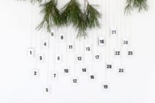 DIY modern matchbox advent calendar