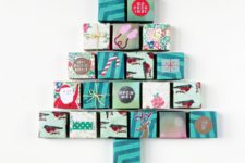 DIY origami box advent calendar