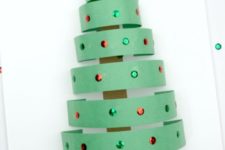 DIY 3D paper Christmas tree