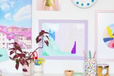 DIY colorful poster frames