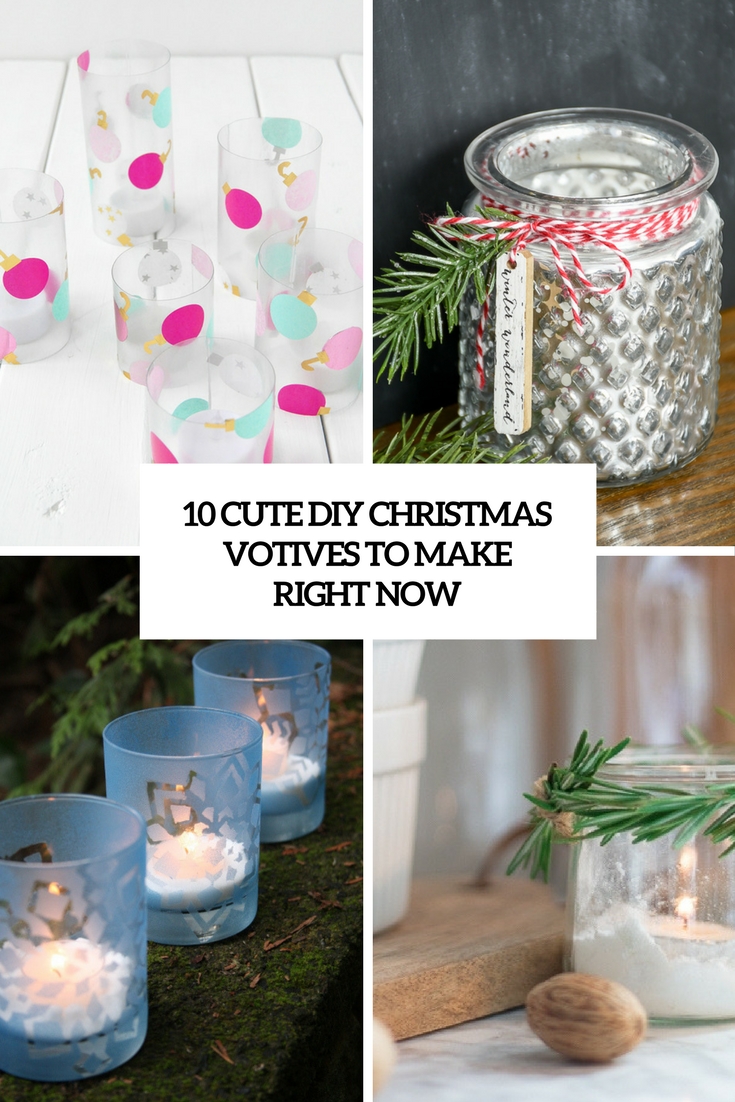 10 Cute DIY Christmas Votives To Make Right Now