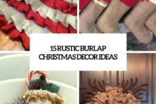 15 rustic burlap christmas decor ideas cover