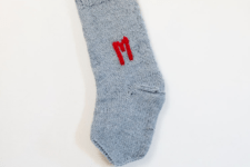 DIY knit monogram stockings