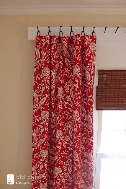 DIY forged nail curtain rods (via inspiredbycharm.com)