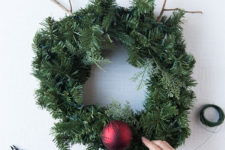 DIY Rudolph deer wreath