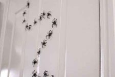 door decor with spiders