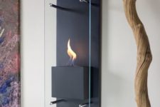 15 a wall-mounted bio ethanol fireplace is a nice idea for those who don’t have much space
