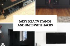 16 diy ikea tv stands and units with hacks cover