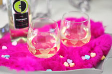 DIY heart etched wine glasses