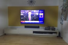 DIY extra long TV stand