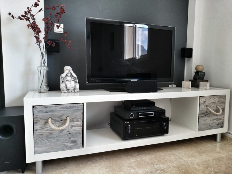 diy ikea tv stands and units with hacks 6