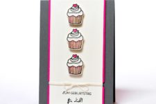 DIY cupcake birthday card