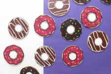 DIY donut coasters