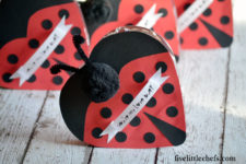 DIY love bug Valentine’s Day box for kids
