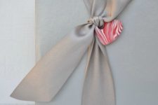 DIY polymer clay heart-shaped gift tag