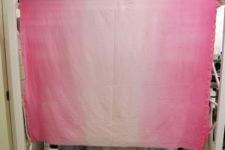 DIY ombre dip dyed tablecloth