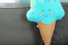 03 a colorful ice cream pillow is a cute addition to both an adult’s and kid’s space
