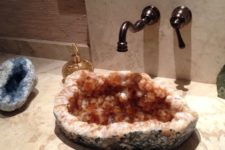 15 a gorgeous gemstone sink will instantly make your bathroom refined