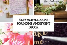 8 diy acrylic signs for home and event decor cover
