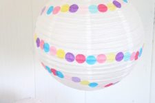 DIY confetti paper party lantern