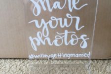 DIY hand-lettered acrylic signs to make