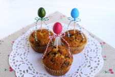 DIY colorful foam egg cupcake toppers for Easter