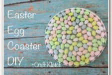 DIY resin mini Easter egg coasters