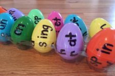 DIY Easter egg word family game