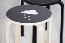 cool ikea stool hack for a kids space