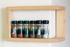 minimalist spices storage