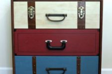 19 IKEA Rast hack with vintage suitcases ad drawers is a very creative craft to rock