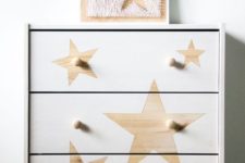 20 IKEA Rast made more special and dreamy with simple star stencils is ideal for both an adult or kids’ space