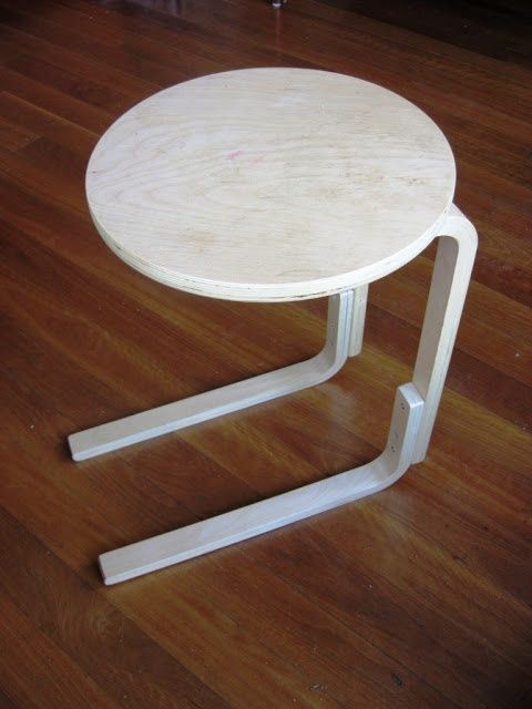 IKEA Frosta stool turned into a side table - paint and finish it as you want