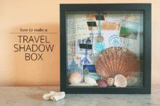 DIY life-changing journey shadow box with jewelry