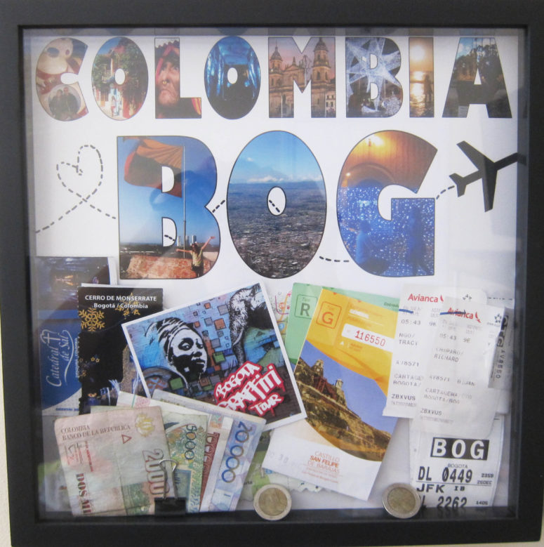 DIY travel shadow boxes with photo letters (via travelgasms.com)