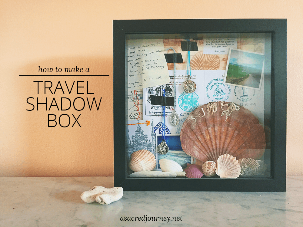 DIY life changing journey shadow box with jewelry