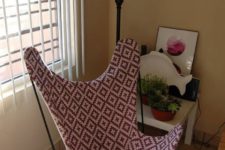 DIY colorful printed fabric butterfly chair cover
