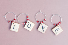 DIY scrabble and little bead charms