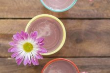 DIY fresh flower drink stirrers