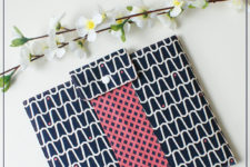 DIY stylish printed fabric tablet case