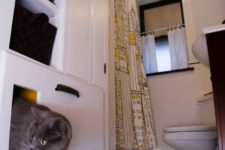 DIY built-in self-venting cat litter box