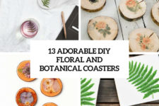 13 adorable diy florla and botanical coasters cover