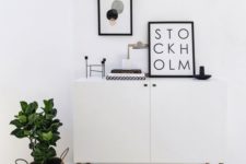 15 IKEA Besta hack with legs and little knobs to fit a Scandinavian interior
