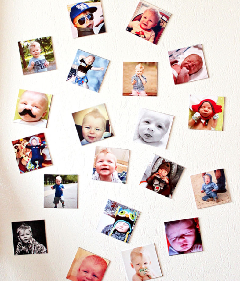 DIY personalized Instagram photo magnets (via www.hometalk.com)