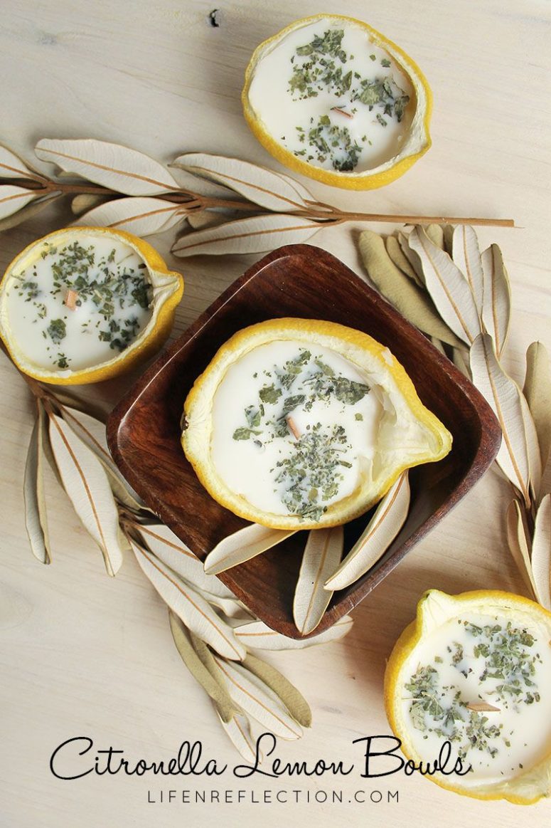 DIY citronella lemon bowl candles (via www.lifenreflection.com)